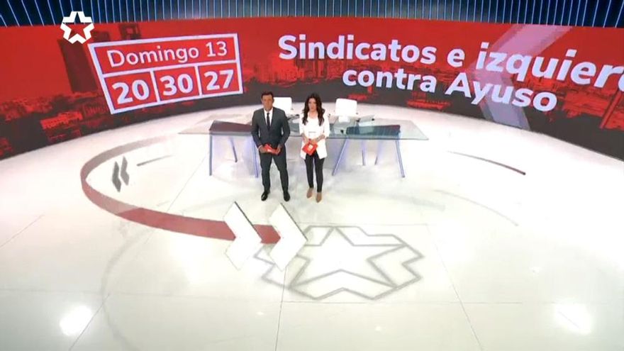 Telemadrid minimiza la manifestación por la sanidad pública como una protesta de “sindicatos e izquierda contra Ayuso”