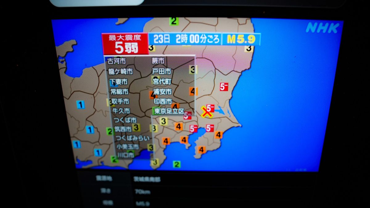 Un terremoto de magnitud 5,9 en el este de Japón sacude Tokio y deja múltiples heridos