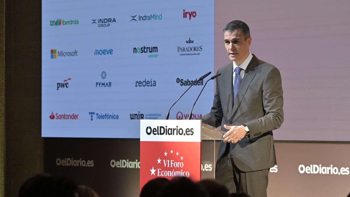Pedro Sánchez en el VI Foro Económico