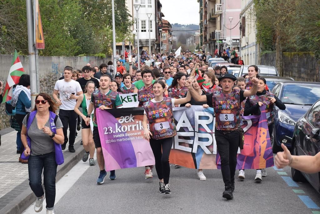 Así han sido los primeros kilómetros de la Korrika de 2024, en imágenes