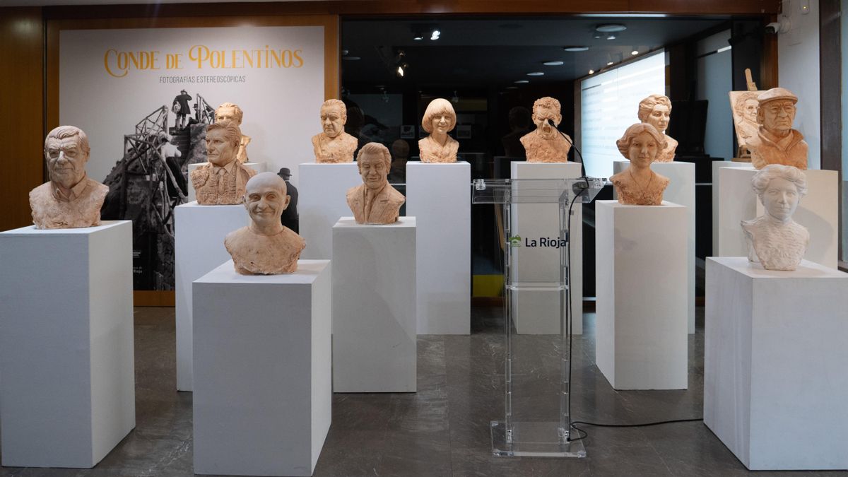 De Teresa León a Pepe Viyuela: catorce bustos de ilustres de La Rioja se reparten por diferentes sedes
