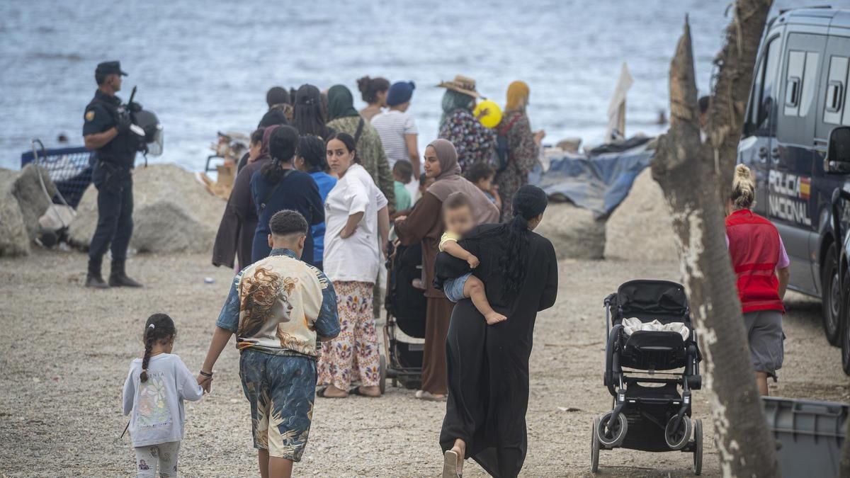 Personas migrantes, en Ceuta