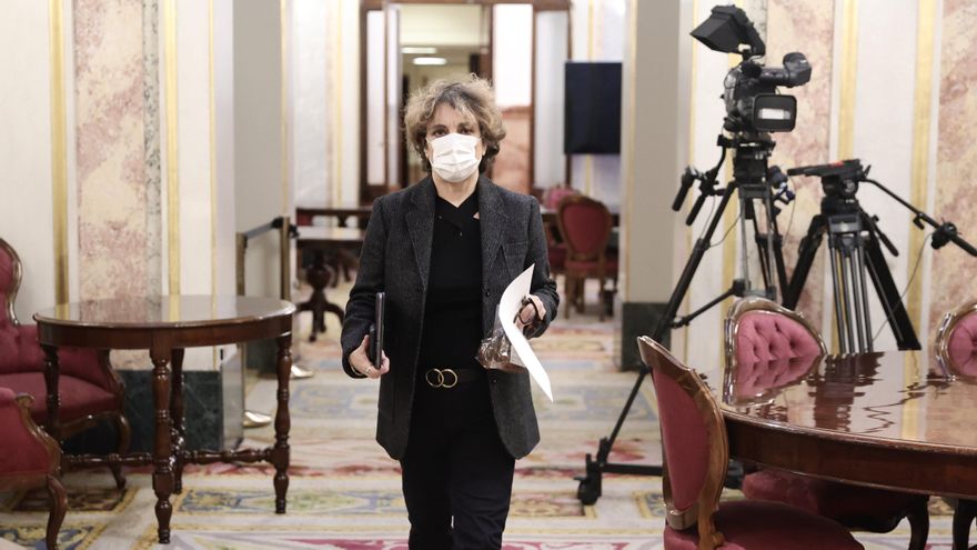 Archivo - La vicepresidenta tercera del Congreso de los Diputados, Gloria Elizo, a su llegada a una Mesa del Congreso de los Diputados, a 14 de diciembre de 2021, en Madrid, (España).