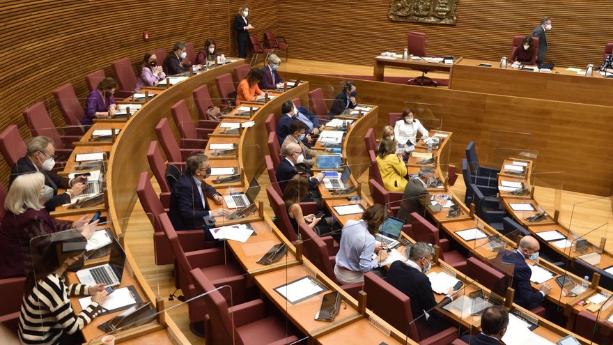 Pleno de Les Corts del 28 de abril de 2021