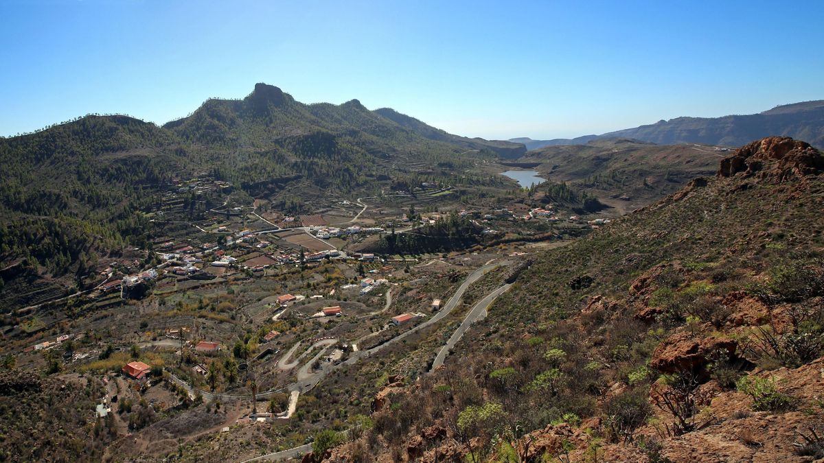 Estado actual de la presa de Chira en Cercados de Araña, San Bartolomé de Tirajana (Gran Canaria). Enero de 2024.