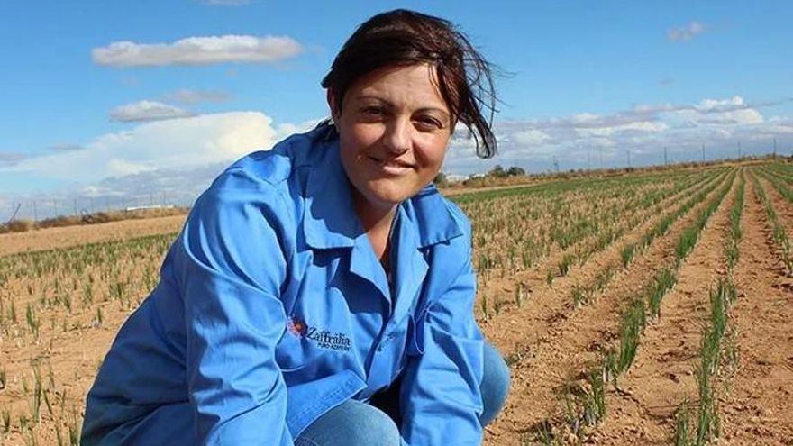 Valentina Cabra, agricultora y presidenta de la DO: “En nuestra casa llevamos el azafrán dentro”