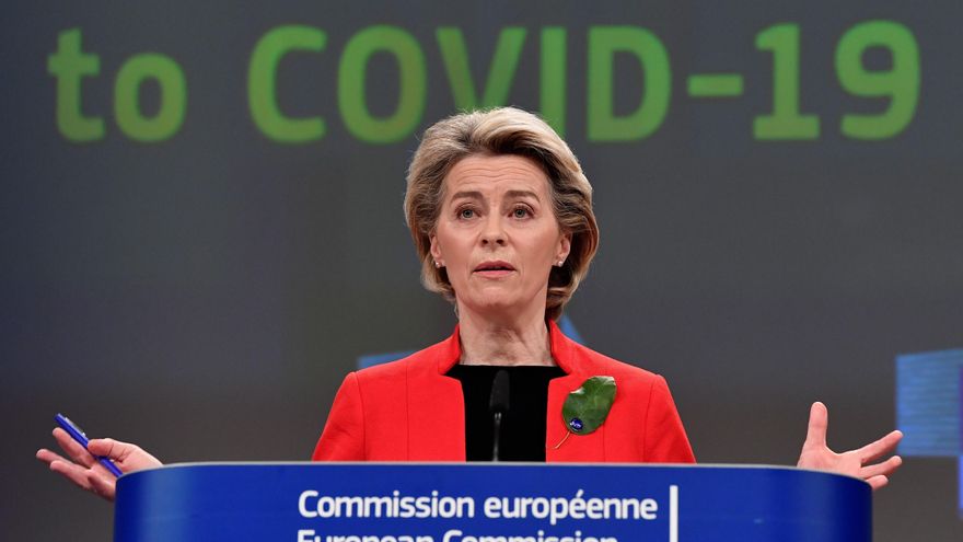 La presidenta de la Comisión Europea, Ursula Von der Leyen. EFE/EPA/JOHN THYS / POOL