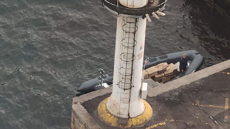 Preparación del rodaje que tuvo lugar recientemente en la playa de San Marcos, Icod de los Vinos