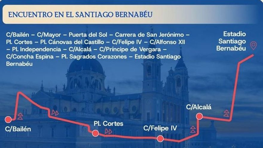 Las cuatro rutas del papamóvil por Madrid: horarios, calles y mapas de los recorridos de León XIV