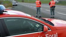 Un dispositivo de la Policía Foral.