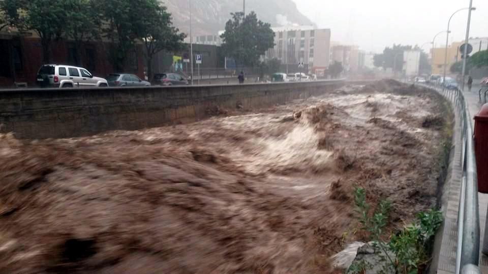 Inundaciones en Tenerife.