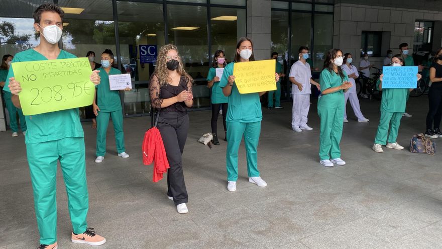 El estudiantado de Medicina de la USC consigue tener el 100% de las prácticas clínicas tras una jornada de huelga