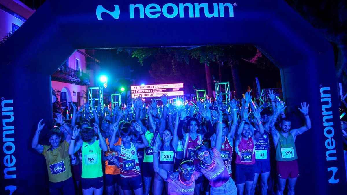 La ‘X Neon Run’ hace brillar a Los Llanos de Aridane con deporte, música y luz