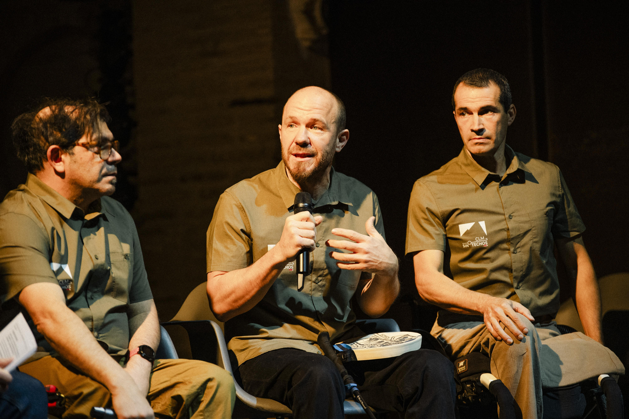 Reconocidos de la Federación de Montaña de Castilla-La Mancha: Omar Ortiz, Adolfo Marco y Luis Miguel Gómez