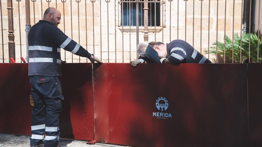 Vallas de separación del público