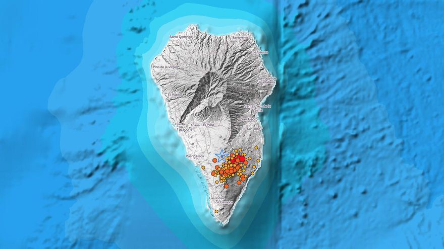 Registrado un terremoto de 4,8 en La Palma, el mayor desde que comenzó la erupción