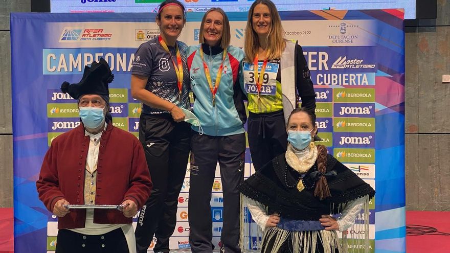 Lluvia de medallas para los atletas canarios en el Campeonato de España Máster de pista cubierta
