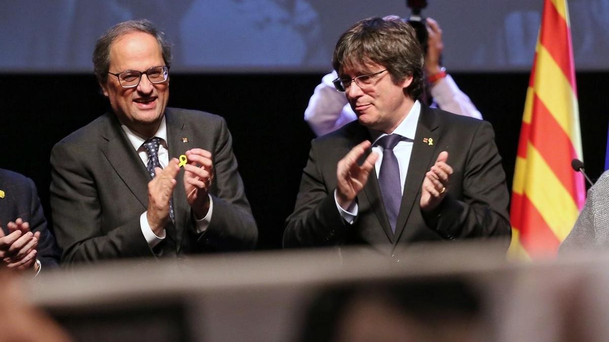 Puigdemont ve la inhabilitación de Torra como un 155 sin pasar por el Senado: "Indignante"