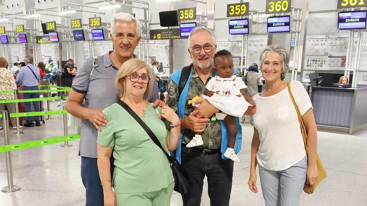 Milane, antes de viajar de regreso a su país.