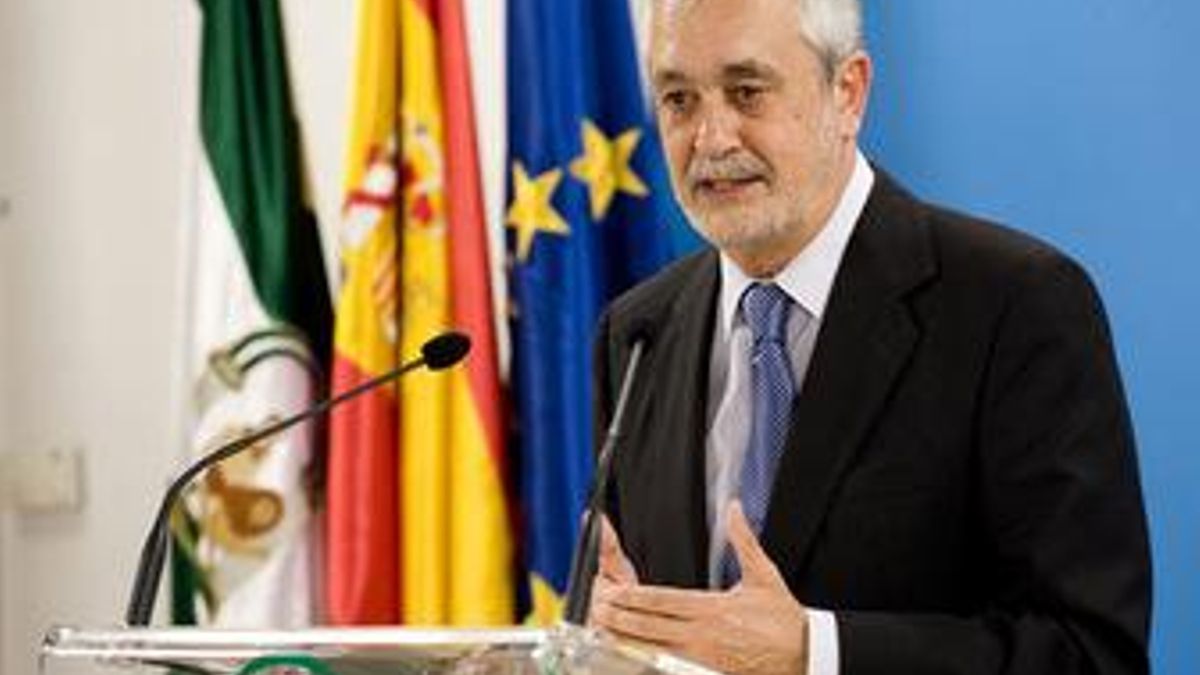 José Antonio Griñán, en rueda de prensa