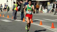 Pedro Nimo, en una carrera en A Coruña
