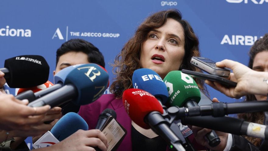 La presidenta de la Comunidad de Madrid, Isabel Díaz Ayuso, en el foro Wake Up, Spain!