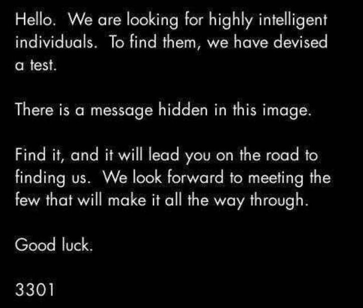 El mensaje original publicado en los foros