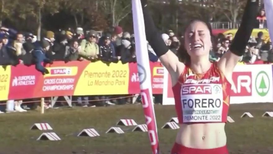 Histórica hazaña de María Forero, la onubense que se ha proclamado campeona de Europa de cross sub 20
