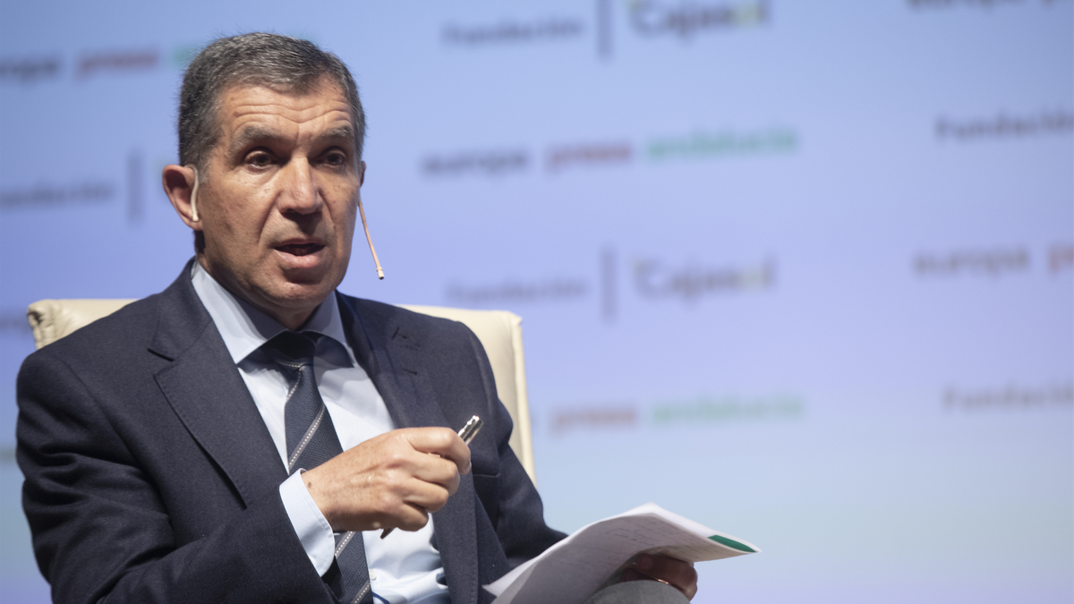 El presidente del TSJA, Lorenzo del Río, en los encuentros informativos de Europa Press Andalucía el 9 de abril del 2021