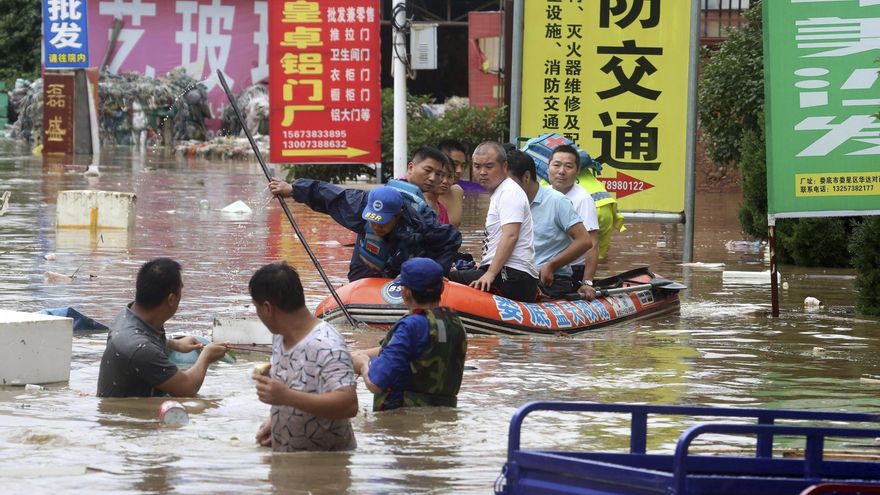 Inundaciones en Wuhan (China).