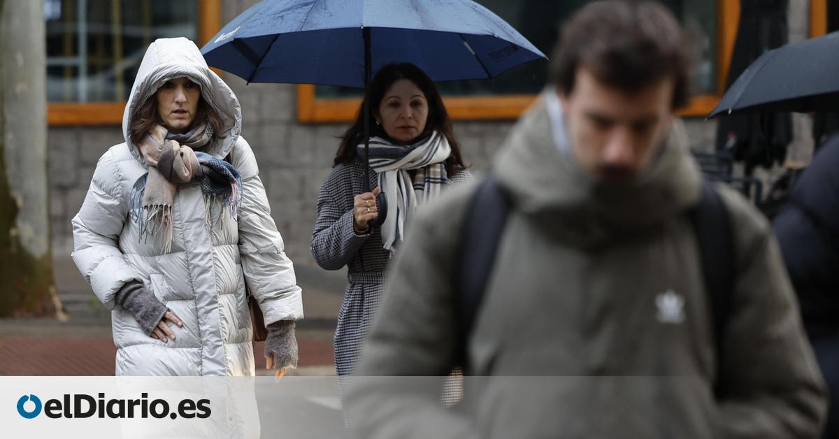 La Aemet dibuja un viernes de lluvias, temporal marítimo y frío en buena parte de España