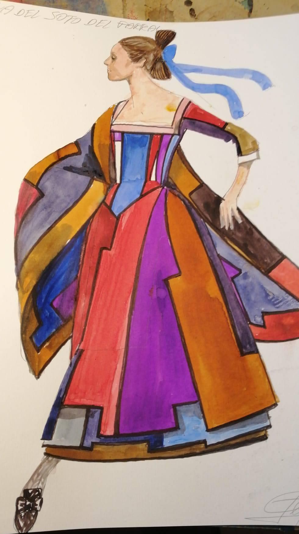 Un dibujo con un diseño de Pedro Moreno.