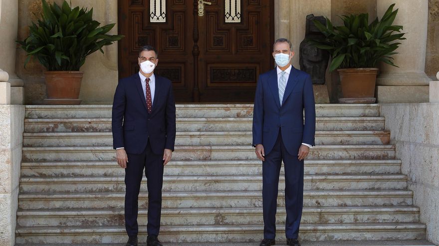 El rey y Sánchez no despacharán este verano en el Palacio de Marivent y lo harán de forma ordinaria en Zarzuela