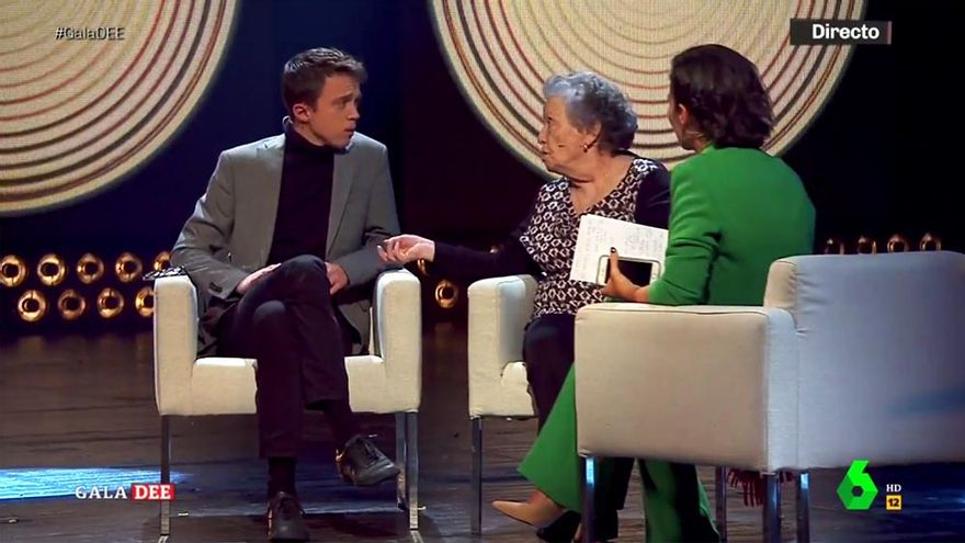 Errejón y Galiana con Ana Pastor