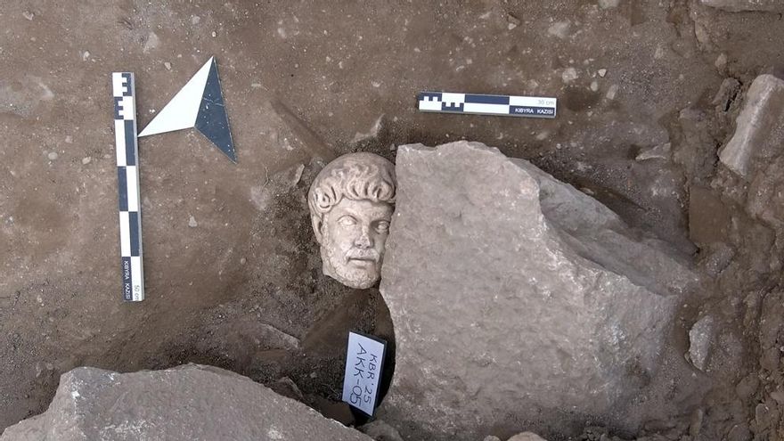 Una de las piezas encontradas durante las excavaciones de Kibyra.
