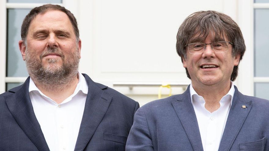 Oriol Junqueras y Carles Puigdemont.