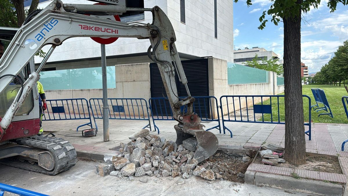Más de 300 metros de carril ciclopeatonal en La Guindalera en Logroño