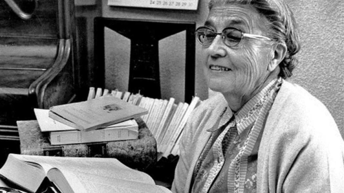 La filòloga, bibliotecària i lexicògrafa María Moliner, autora del cèlebre 'Diccionario de uso del español'.