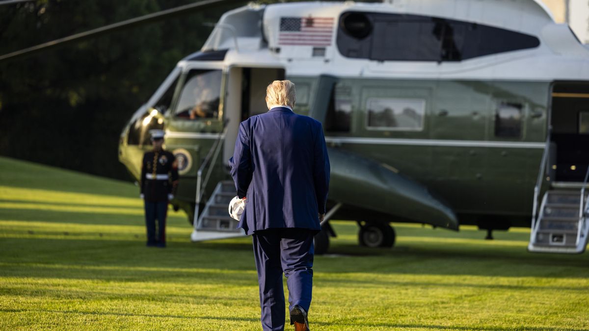 US President Donald Trump departs for NATO summit