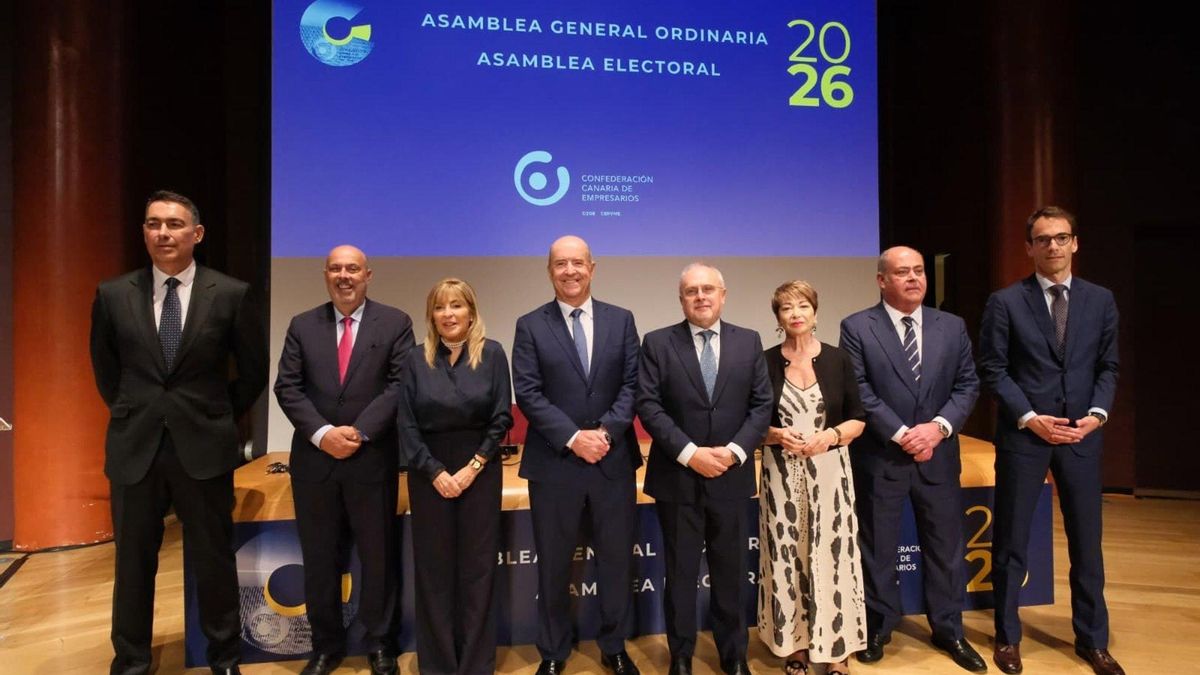 Pedro Ortega, reelegido presidente de la Confederación Canaria de Empresarios por unanimidad