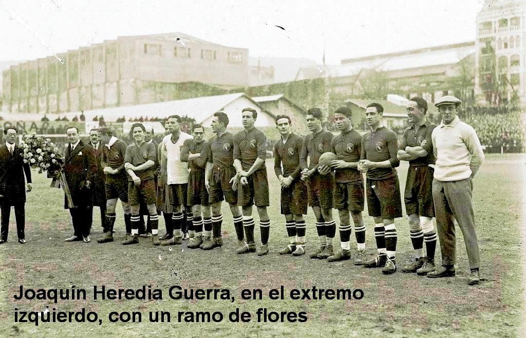 Partido internacional amistoso España (3)-Francia (0). San Sebastián. 28 de enero de 1923.