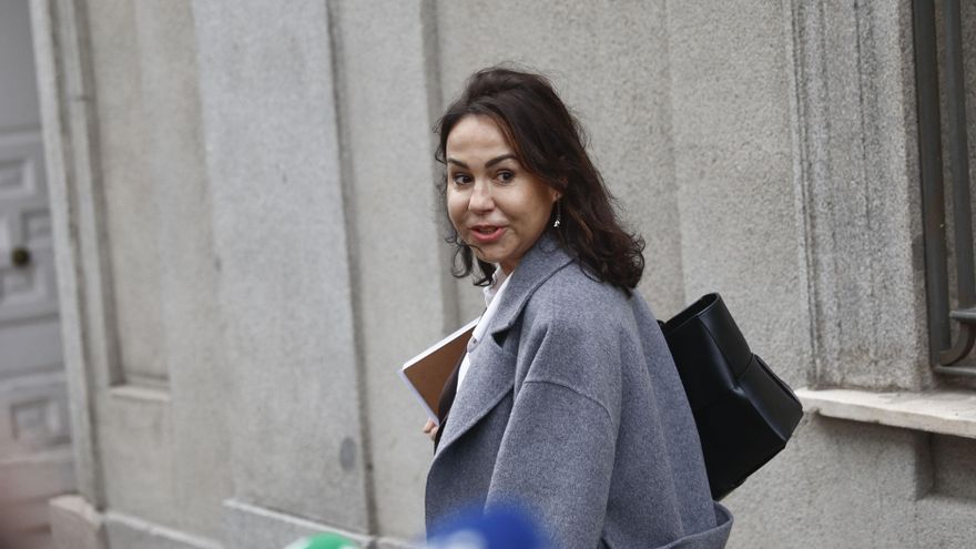La expresidenta de ADIF Isabel Pardo de Vera a su llegada al Tribunal Supremo en Madrid el pasado 5 de marzo. EFE/ Rodrigo Jiménez