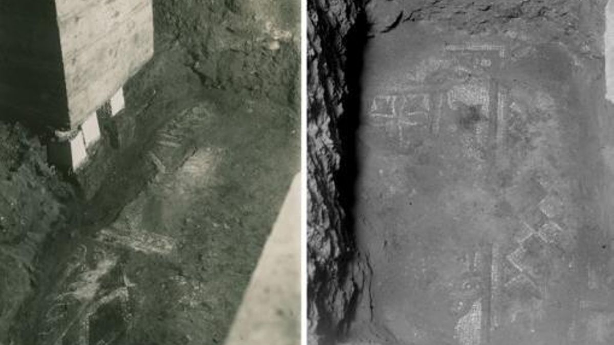 Las imágenes del mosaico localizado en la excavación de Félix Hernández.