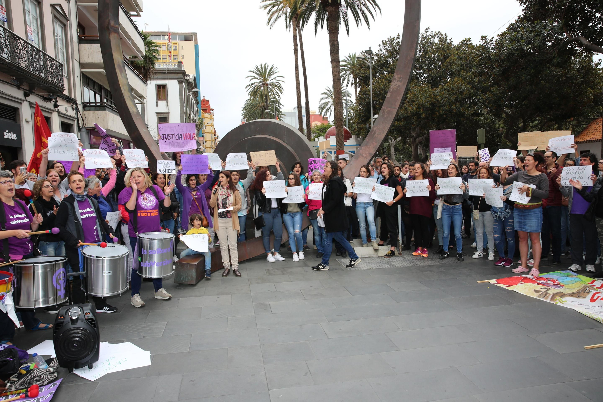 Protesta en Las Palmas de Gran Canaria tras la sentencia de 'La Manada'