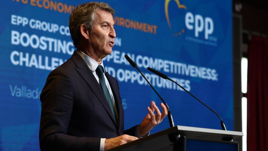 Archivo - El presidente del Partido Popular, Alberto Núñez Feijóo, interviene en el encuentro del Grupo de Trabajo del EPP: 'Impulso de la Competitividad Europea, retos y oportunidades', a 16 de enero de 2026, en Valladolid, Castilla y León (España).