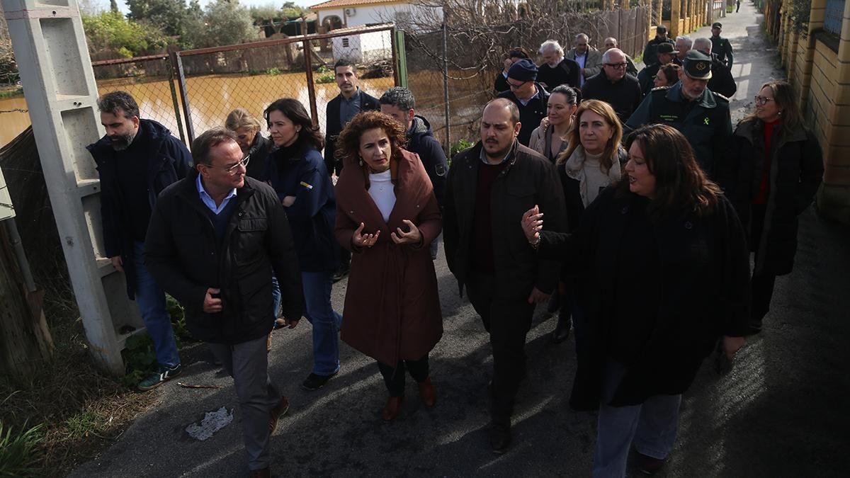 Visita de la vicepresidenta María Jesús Montero a Villafranca de Córdoba