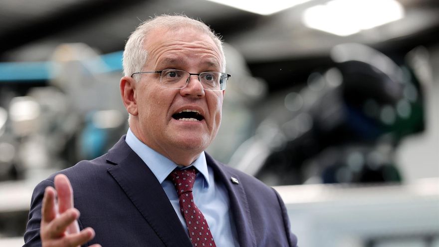 El primer ministro australiano, Scott Morrison, en Melbourne.