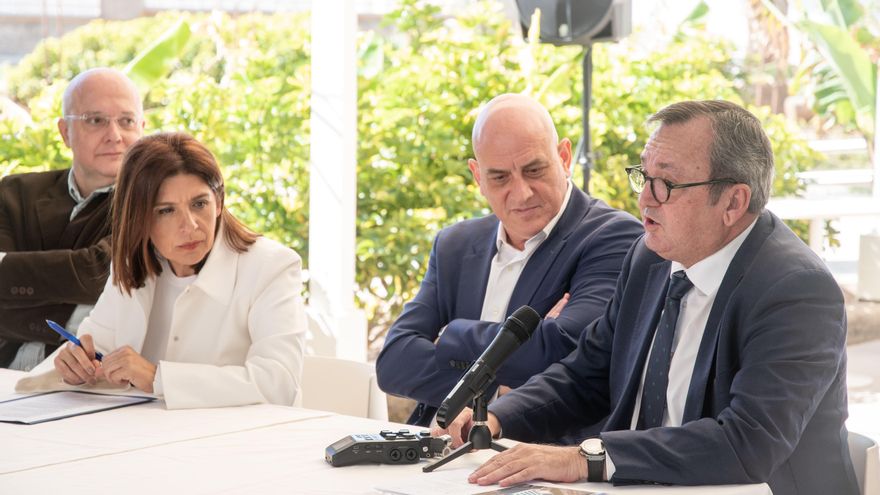La presentación ha contado con la participación de la alcaldesa de Telde, Carmen Hernández; el director general del Grupo ICOT, Domingo Montes de Oca; el CEO de SM Advance Energy, Santiago Marrero; y el arquitecto Pedro Romera