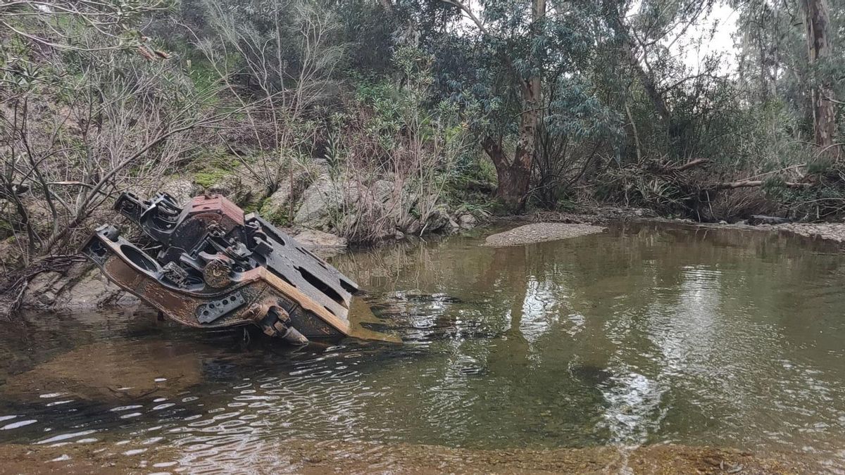 El 'bogie' del Iryo accidentado en Adamuz sigue en un arroyo 43 días después