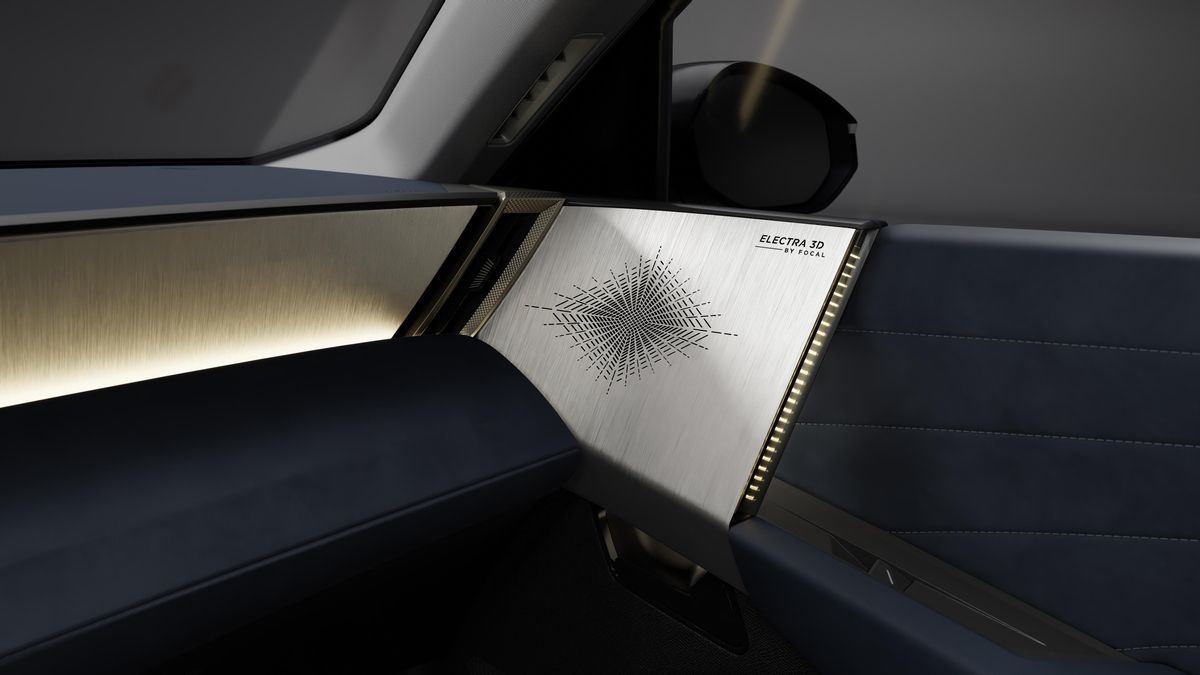 Detalle del altavoz del equipo de sonido Electra by Focal.